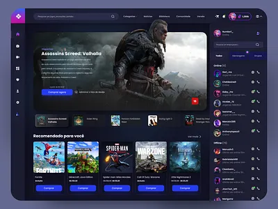 Gamestore Desktop app branding design icon illustration typography ui ux vector