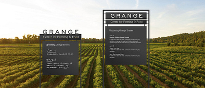 Grange signage system branding signage wayfinding