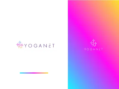 Yoganet Branding branding identity design business agency service design flat grid gloden ratio icon illustrator color illustration logo saas sass b2c software application desktop startup b2b product