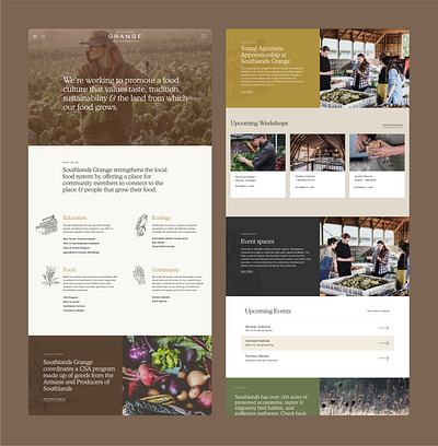 UI for Southlands Grange