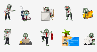 Zombie Design Project cute illustrations photoshop zombie