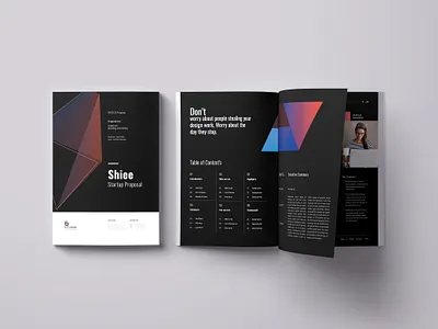 Proposal Template annual report bifold brochure booklet branding brochure business business plan case study corporate graphic design illustration proposal