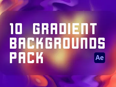Gradient Backgrounds Pack after effects animation backgrounds envato gradients motion graphics pack videohive