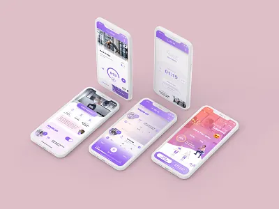 Nüli App - Workout XP app design mobile ui ux