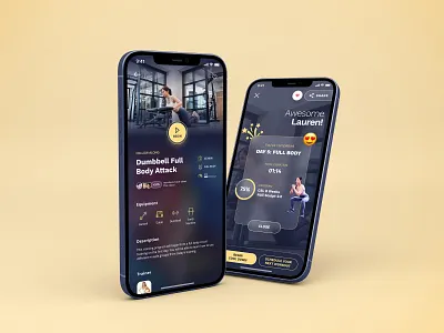 Nüli App - New Workout XP app design mobile ui ux