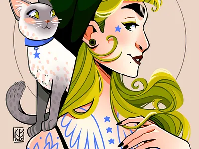 Oh my kitten design digital art digitalart drawing illustration painting procreate procreateapp