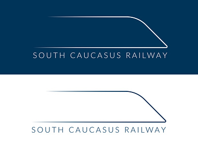 CONCEPT LOGO DESIGN FOR SOUTH CAUCASUS RAILWAY COMPANY brand brand ident branding concept concept design design elegant graphic design illustrator locomotive logo logo design minimalism photoshop product design railway redesign simple train transport
