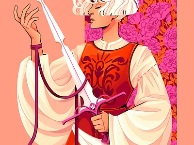 The maiden design digital art digitalart drawing illustration painting procreate procreateapp