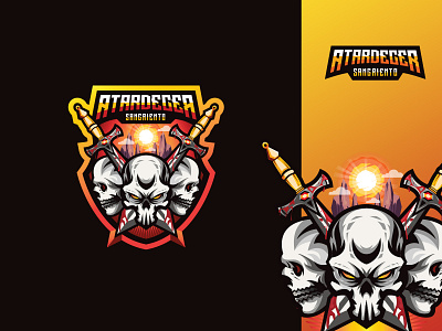 Skulls Esport Logo brand branding creative design esport graphic design identity illustations illustration logo logodesign mascotlogo symbol