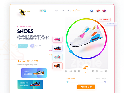 Shoes - Product Landing Page adidas air jordan airmax converse ecommerce footwear homepage kicks landing page mockup nike shoe shoes store shopify store shopify website sneakers ui design web design website website design