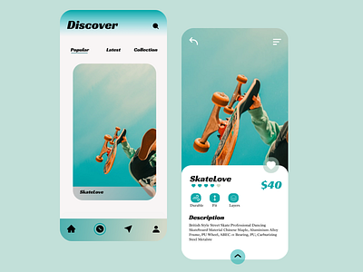 Skate App animation app app design branding design dribbble graphic design illustration instagram logo project tips ui ux vector web design