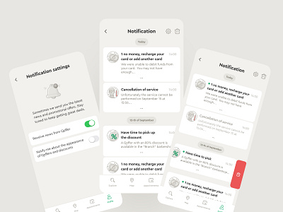 Service - Mobile App / Notification app branding design design app graphic design illustration interaction design interface design mobile app notification app payment search discounts service ui app uiux ux app web design