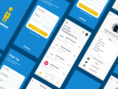 Portal Jobs Mobile App app design jobsapp mobile ui ux web