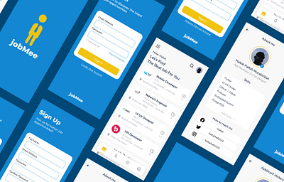 Portal Jobs Mobile App app design jobsapp mobile ui ux web