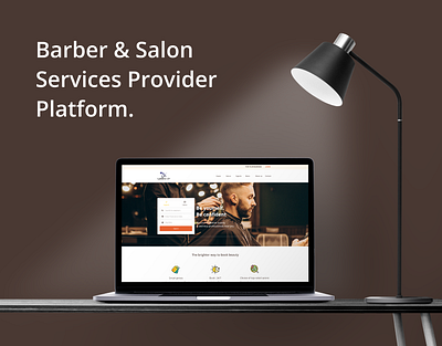 Barber & Salon Services adobe xd barber branding clean figma graphic design salon services ui ui ux design web design website