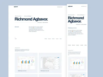 Personal portfolio web design portfolio product design ui web