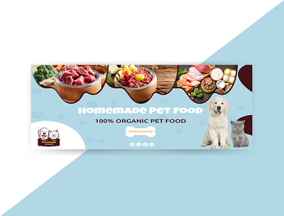 Pet Food Web Banner Design branding business card design design ecommerce banner logo design modern logo social media ads social media banner web banner