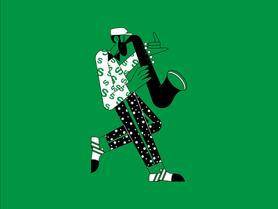 The Band | Saxophonist adobe illustrator band behance character character design character designer design flat character flat design flat illustration illustration illustrator man character man vector music music illustration procreate saxophone saxophone vector vector