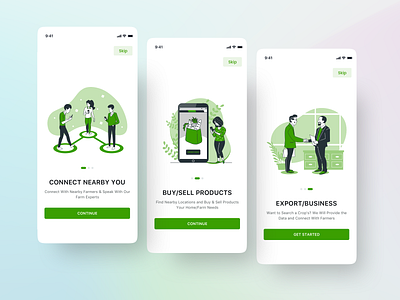 Mobile app intro screens app branding design flat graphic design icon illustration logo logo design minimal mobile app saikiran053 ui ux vector