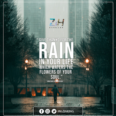 Rain Day graphic design illustration typography