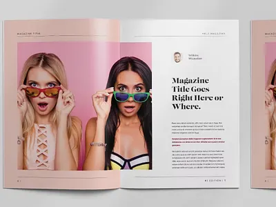 Free Magazine Layout branding business clean corporate design graphic graphic design indesign instagam layout magazine marketing media photography print promotion social template templates wedding