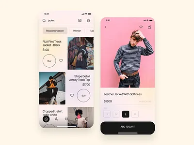 Fashion E-commerce App app clean clothing clothing store e commerce app ecommerce elegant fashion fashion app ios luxury minimalist mobile online shop online store outfit shop app t shirt ui ux