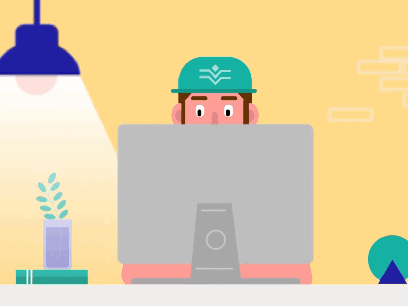 Working from home 2d animation animation character animation conference desk explainer fact illustration information motion graphics online safety student life vector video video call