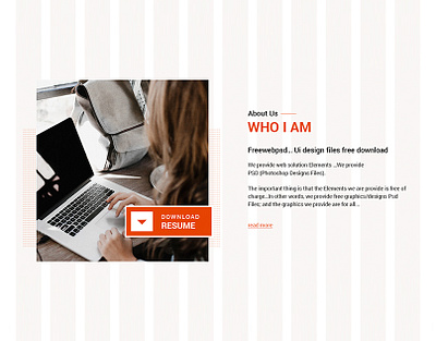 who i am ui design idea about us page about us page examples about us section design creative design free download psd graphic design ui design