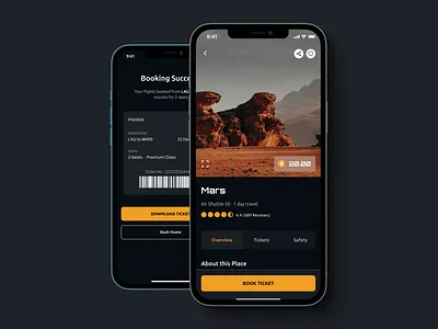 Space 2050 Exploration App design mobile app mobile app design space space app travel travel app ui ux