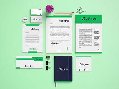Stationary design ashdesign pro branding design design art designer illustration minimal stationary design
