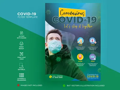 Covid-19 Flyer Templates pandemic
