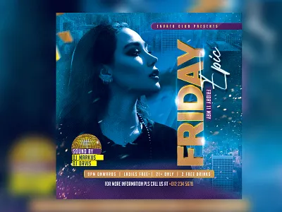 Club Party Flyer nightclub