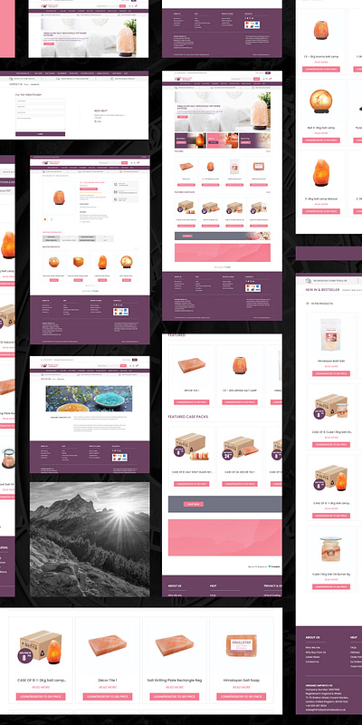 Himalayan Wholesale Pink Salt Ecommerce B2B Website Design ecommerce ui uxdesign web webdesign webdesigner websitedesignanddevelopment