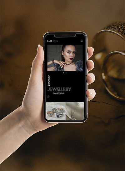 Website Design for Galore Jewelers Brand designer ecommerce uiux webdesign webdesigner webdesignerinusa