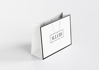 Allure (Logo, Shopping Bag and Tag Design) graphic design labeldesign logo shoppingbagdesign tag