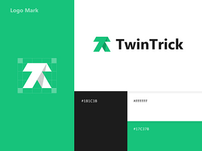 Twintrick logo brand brand identity branding design icon logo logo design logo designer logo mark logodesign logos logotype mark minimalist logo modern logo monogram symbol t logo twintrick typography