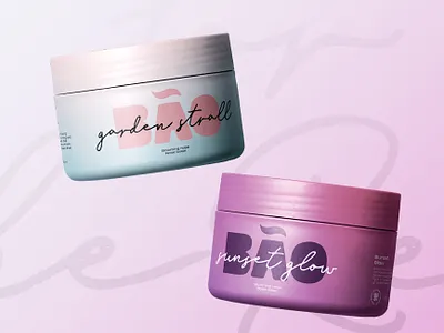 BÃO - Organic cosmetics brand branding colorful cosmetics cute gradient logo packaging