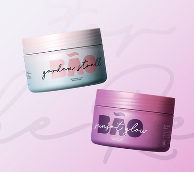 BÃO - Organic cosmetics brand branding colorful cosmetics cute gradient logo packaging