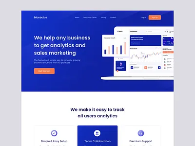 Saas Landing Page Design analytical business design figma design landing page saas saas grow business saas landing page saas website saas website 2022 saas website design ui ui design uiux design user interface design ux design web design website design