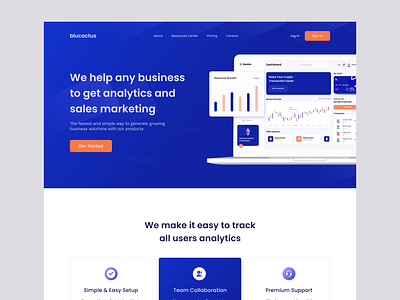 Saas Landing Page Design analytical business design figma design landing page saas saas grow business saas landing page saas website saas website 2022 saas website design ui ui design uiux design user interface design ux design web design website design