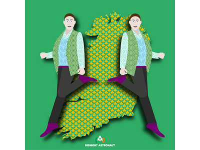 Happy St. Patrick's Day (feat the Gardinerbrothers) adobeillustrator boston cliffsofmoher clover dublin flat green guinness ireland irish irishamerican irishdancing minimalism nyc shamrock statueofliberty stpaddysday stpatricksday tourismireland vectorart