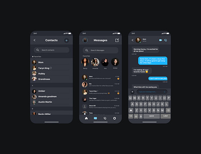 Messenger App app branding design designer illustration logo typography ui ux vector