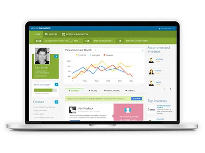 Medical Innovation Portal - UI medical ui ui ux web app