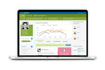 Medical Innovation Portal - UI medical ui ui ux web app