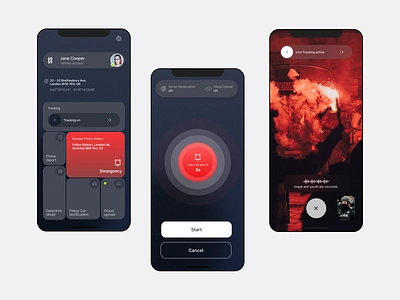 Emergency Call - 1808-1034 dark mode emergency call mobile app police public service app ui ui design uiux userinterface ux