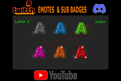 A Twitch sub badges instant download digital file best badges best twitch best twitch badges flair badges free badges latter badges new badges twitch free badges