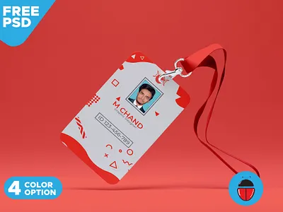 Creative ID Card Template Design PSD abstract backupgraphic badge brand business card chand design employee feminine id identity minimal office psdtemplate stationery template templatepsd webpsd webpsdstore