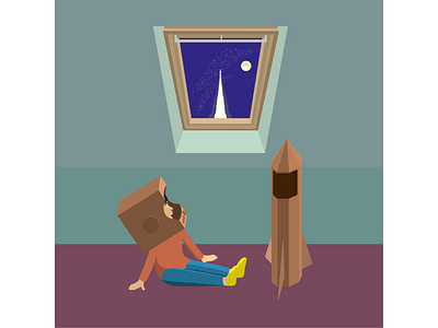 Starchild waiting in the sky adobeillustrator bowie children davidbowie dreams elonmusk future hopes illustrator nasa rocket space spaceart spacex starchild starman stars universe vector vectorart