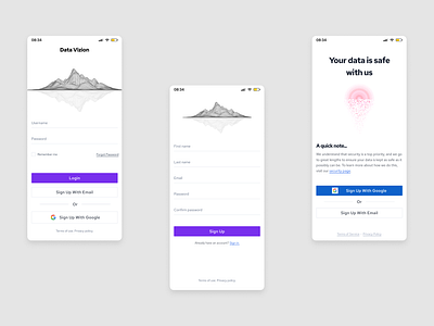 New Account app data design figma google mobile onboard productdesign purple ui uidesign ux uxdesign