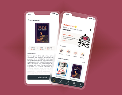 Book Store Ui design app design ui ux